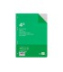 Recambio liderpapel cuarto 100 hojas 60g m2 pauta 4ª 35mm con margen 6 taladros